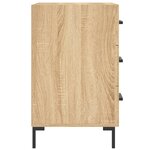 vidaXL Table de chevet chêne sonoma 40x40x66 cm bois d'ingénierie