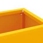 vidaXL Support de parapluie jaune moutarde   28x12x41 cm  Acier