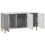vidaXL Meuble TV 99 x 34 5 x 50 cm Gris béton Bois d'ingénierie