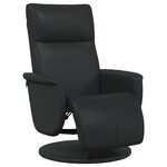 vidaXL Fauteuil de massage inclinable Noir Simili cuir