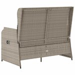 vidaXL Banc de jardin Gris clair polyrotin