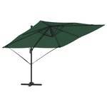 vidaXL Parasol Cantilever Roma Vert 286x285x265 cm Aluminium