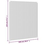 vidaXL Moustiquaire magnétique pour fenêtres anthracite 100x120 cm