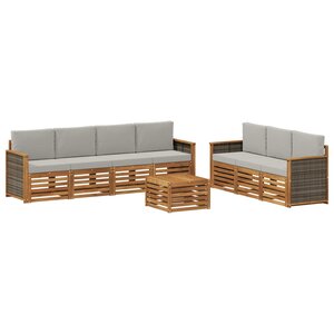 vidaXL Ensembles de canapés 8 pc Bois d'Acacia Massif