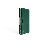Classeur Premium cuir 32 pages pour timbres avec étui. Couleur - Vert