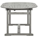 vidaXL Table à dîner de jardin (160-240)x100x75cm Bois d'acacia massif