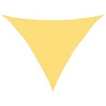 vidaXL Voile d'ombrage 160 g/m² Beige 2 5x2 5x3 5 m PEHD