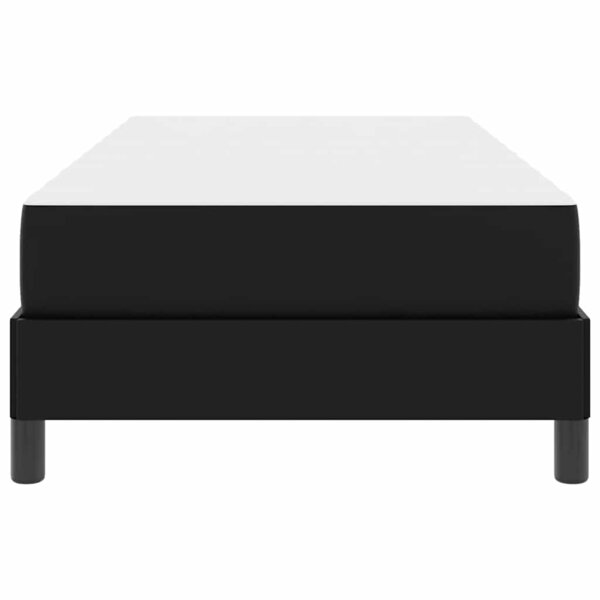 vidaXL Lit avec matelas Noir 90 x 200 cm Faux cuir