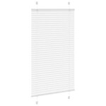 vidaXL Store plissé blanc 75x150 cm largeur du tissu 74 4 cm polyester