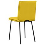 vidaXL Chaises à manger lot de 2 Jaune Velours