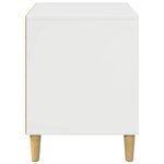 vidaXL Maison pour chat Blanc Brillant 42 5 x 40 x 53 cm