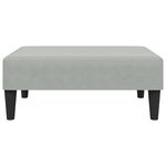 vidaXL Canapé-lit à 2 places avec repose-pied gris clair velours