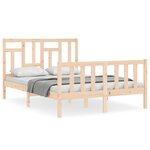 vidaXL Cadre de lit sans matelas 140x200 cm bois massif de pin