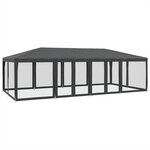 vidaXL Tente de fête avec 12 parois latérales maille anthracite 8x4 m