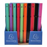 Classeur à élastiques 4 anneaux 15mm Iderama - A4 Dos de 20mm couleur aléatoire x 20 EXACOMPTA