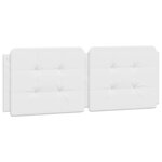 vidaXL Lit avec matelas blanc 140x190 cm similicuir