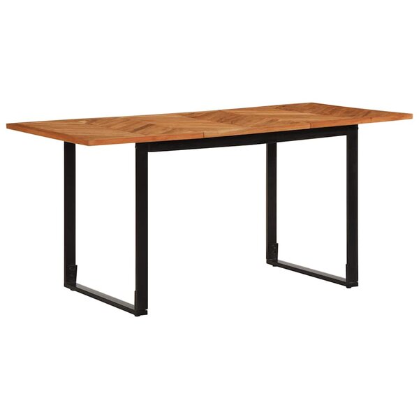 vidaXL Table à manger 160x80x75 cm bois massif d'acacia