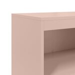 vidaXL Buffet haut rose 68 5x38 5x123 5 cm acier
