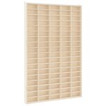 vidaXL Vitrine de collection en bois avec 90 compartiments