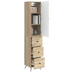 vidaXL Ensemble de Meubles 2 Pièces Chêne Sonoma 34 5 x 34 5 x 90 cm