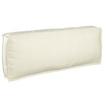 vidaXL Set de coussins de palette 2 Pièces Crème 120 x 80 x 12 cm
