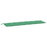 vidaXL Coussin de banc de jardin vert 200x50x7 cm tissu oxford