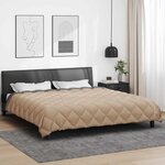 vidaXL Duvet d'hiver Anthracite et Taupe 240 x 260 cm Microfibre