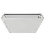 vidaXL Pot de jardin en forme de bol Argent 40 x 40 x 15 cm