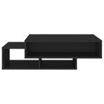 vidaXL Table basse Noir 105x55x32 cm Bois d’ingénierie