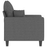 vidaXL Fauteuil Gris foncé 60 cm Tissu