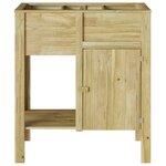 vidaXL Jardin Surélevé avec Rangement 85x46x96 cm Bois traité pin