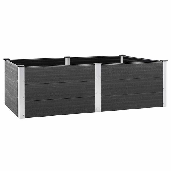 vidaXL Lit surélevé de jardin 200x100x54 cm WPC Gris