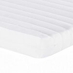 vidaXL Matelas en mousse blanc 160x220 cm 7 zones dureté 20 ILD