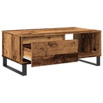 vidaXL Table basse vieux bois 90x50x36 5 cm bois d'ingénierie