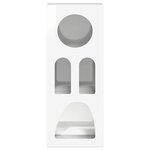 vidaXL Buffet Blanc brillant 40 x 35 x 100.5 cm Bois d'ingénierie