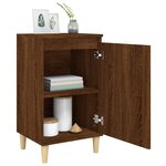 vidaXL Tables de chevet 2Pièces chêne marron 40x35x70cm bois d'ingénierie