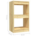 vidaXL Bibliothèque 40x30x71 5 cm Bois de pin massif