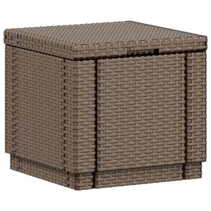 Keter Pouf de rangement Cube avec coussin Graphite