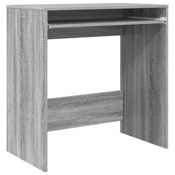 vidaXL Bureau avec étagère Gris 77 5 x 43 x 79 cm Bois d'ingénierie