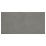 vidaXL Tête de lit murale 12 Pièces Gris clair Velours