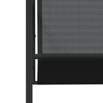 vidaXL Ensemble à manger de jardin 17 Pièces noir textilène