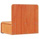 vidaXL Table de chevet avec tiroir 2 Pièces Marron cire 44 x 32 5 x 40 cm