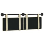 vidaXL Tête de lit suspendue Crème Simili cuir