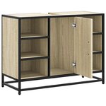vidaXL Armoire lavabo de salle de bain chêne sonoma bois d'ingénierie