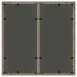 vidaXL Ensemble de salle à manger pour jardin 5 Pièces Gris Poly rotin