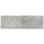 vidaXL Armoire murale de bain gris béton 100x25x30cm bois d'ingénierie