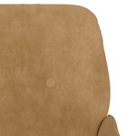 vidaXL Fauteuil Marron 62x79x79 cm Velours