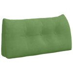 vidaXL Coussin de Dos Vert clair 100 x 24 x 50 cm Velours