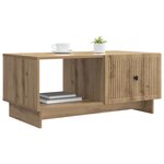 vidaXL Table basse Chêne artisanal 90 x 50 x 40 cm Bois d'ingénierie
