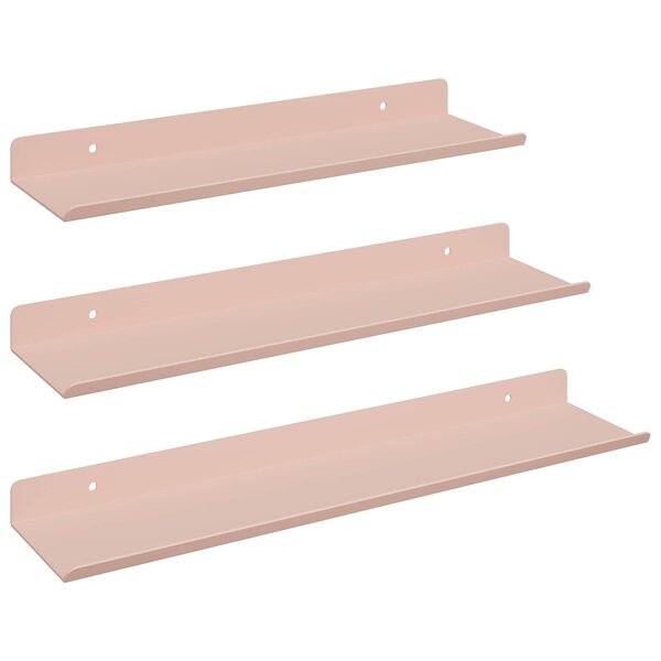 vidaXL Étagère flottante 3 pc Rose 40 x 9 x 2 5 cm Acier